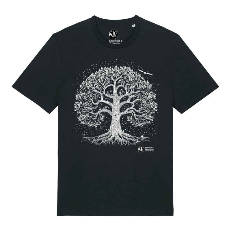 Nature-Inspired Tree Premium Organic Unisex T-Shirt: Black