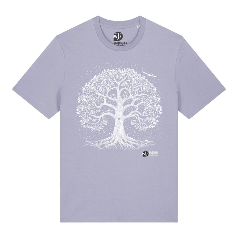 Nature-Inspired Tree Premium Organic Unisex T-Shirt: Lavender