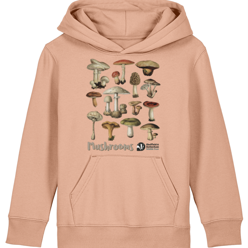 Mushrooms Kid's Premium Organic Hoodie: Fraiche Peche