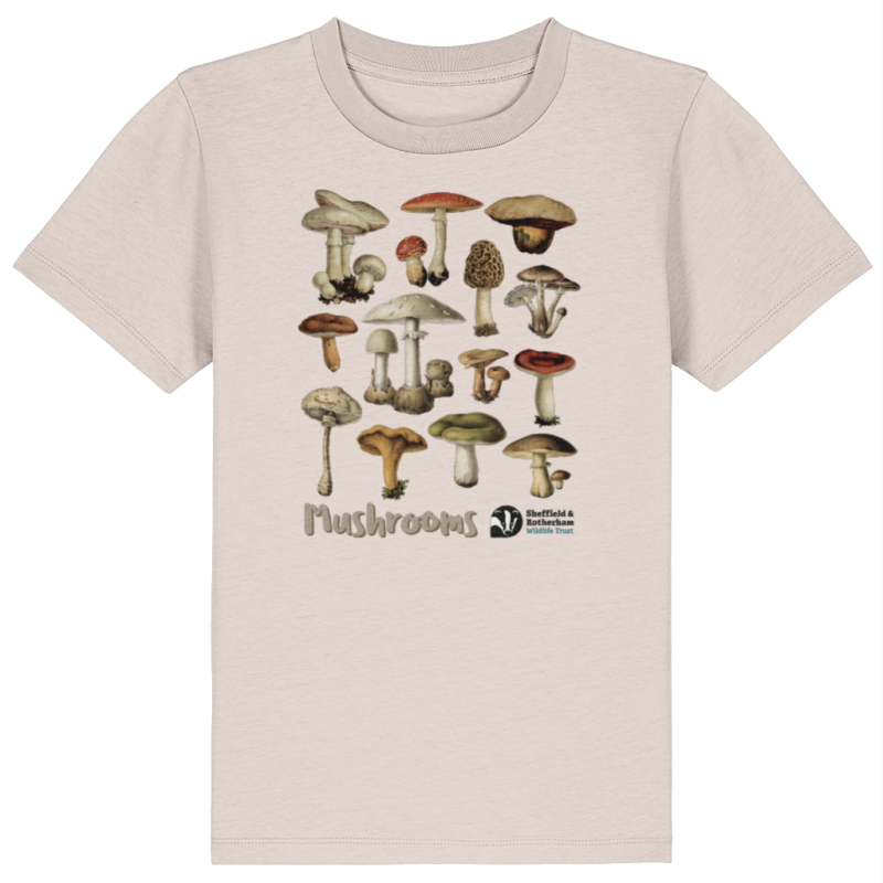 Mushrooms Kid's Premium Organic T-shirt: Eco-Heather