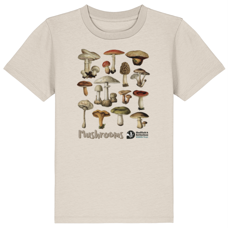 Mushrooms Kid's Premium Organic T-shirt: Natural Raw